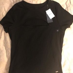 Crop cut out t-shirt NWT